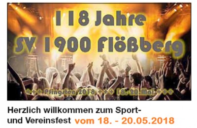 18. - 20. Mai: Sport- und Vereinsfest in Flößberg