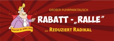 Rabatt-„Ralle“ reduziert radikal!